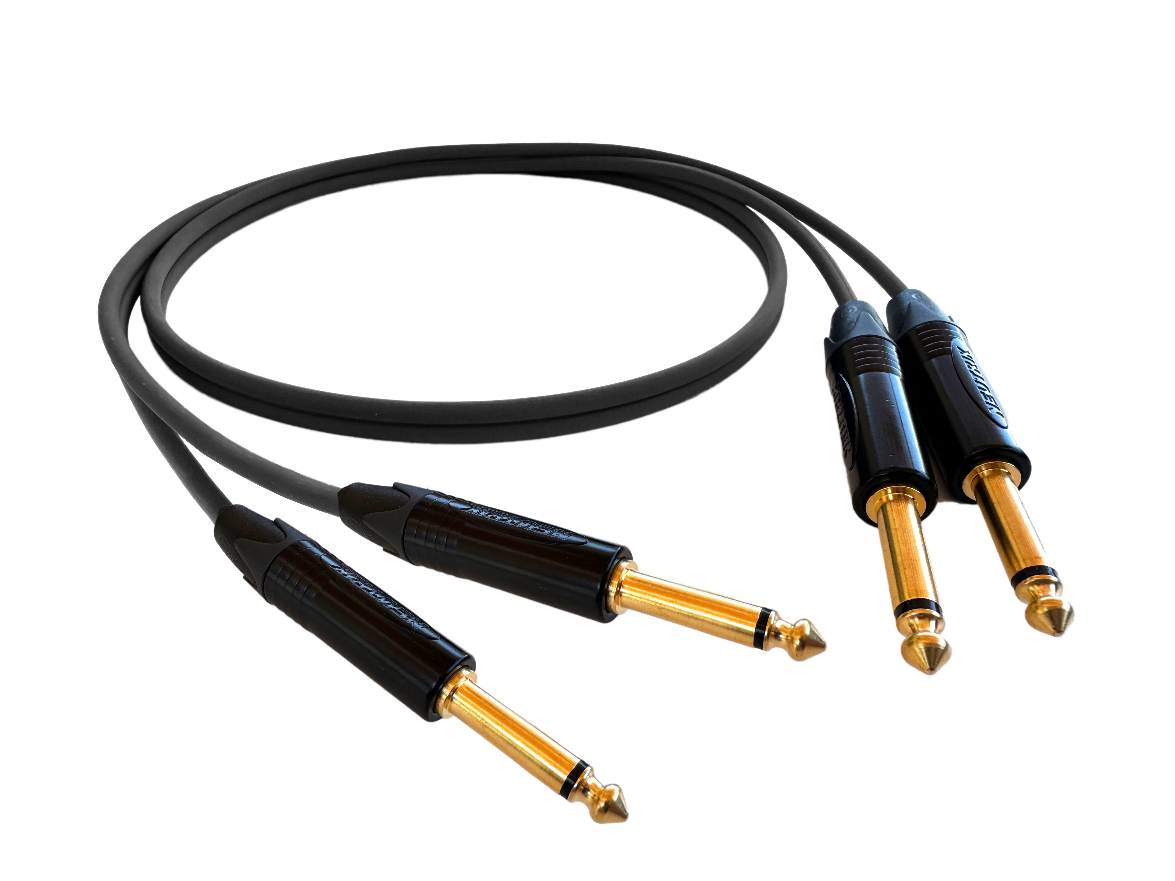 2-Channel Instrument Snake for Guitar & Bass Made with Sommer & Neutrik Gold 1/4